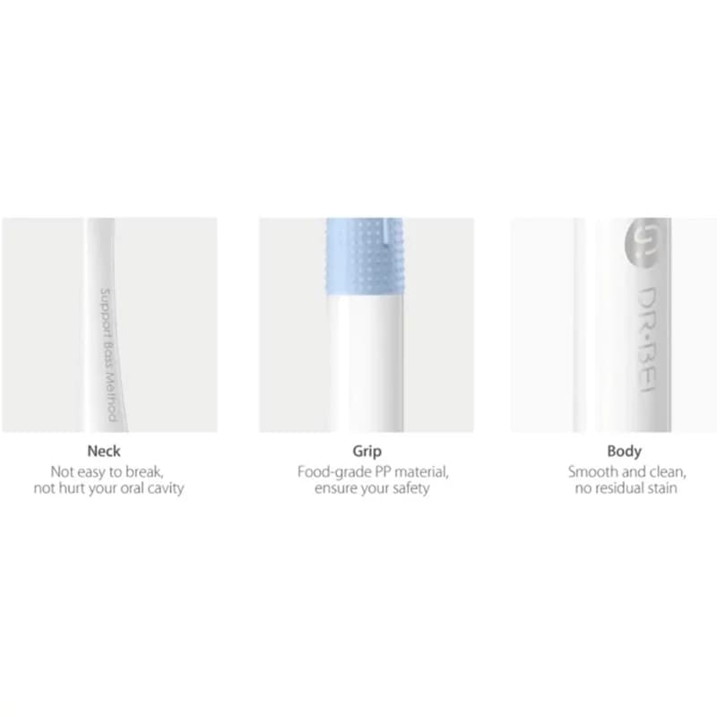 بسته 4 عددی مسواک شیائومی میجیا Xiaomi Dr.BEI Bass Toothbrush — تصویر ۸