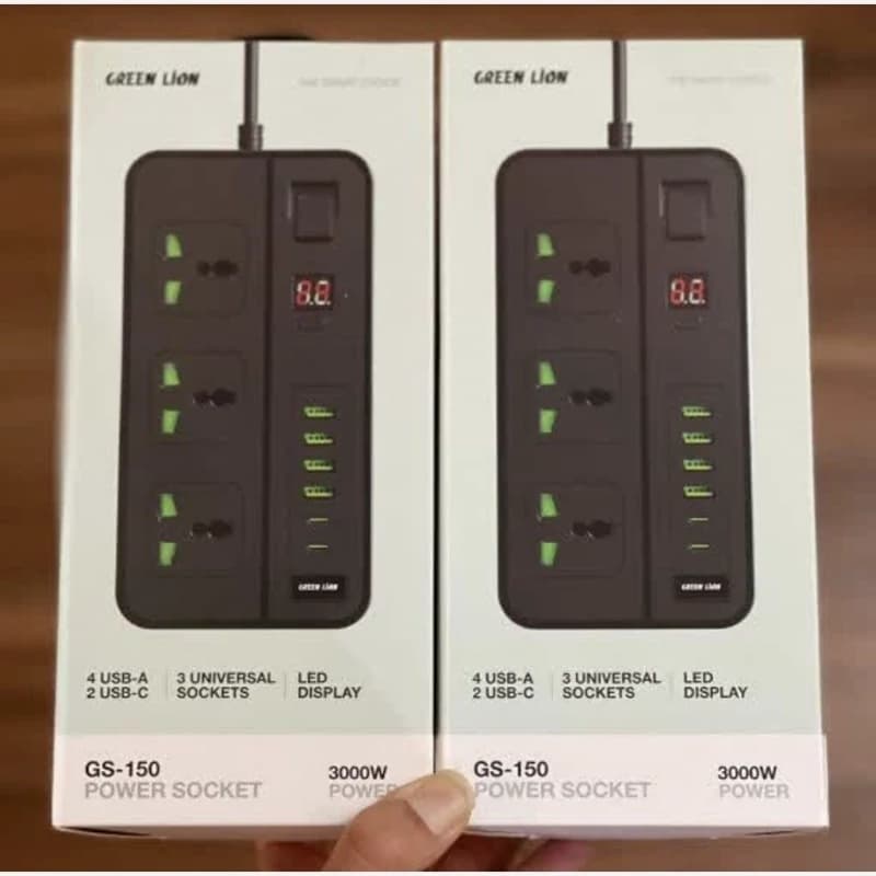 چند راهی برق گرین لاین مدل GS-150 Power Socket 3000W — تصویر ۳