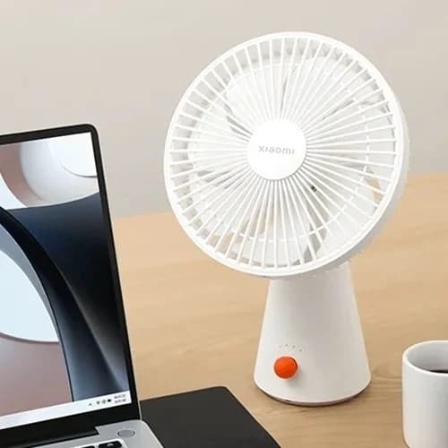 پنکه شارژی رومیزی شیائومی مدل Xiaomi Rechargeable Mini Fan ZMYDDFS01DM (ارسال رایگان) — تصویر ۵