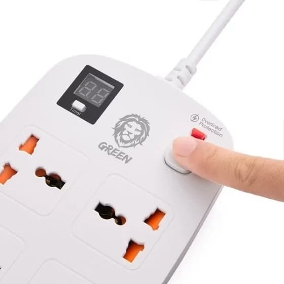 چند راهی برق و هاب شارژر فست گرین لاین Green Lion Power Socket 3M 3500W 40W GNPS2PDBK (ارسال رایگان) — تصویر ۱۲