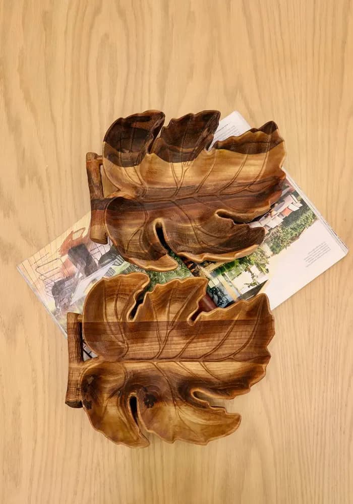 اردو خوری چوبی طرح برگ