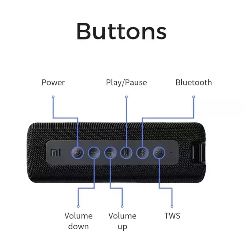 اسپیکر قابل حمل شیائومی مدل Mi MDZ-36-DB 16W — تصویر ۳