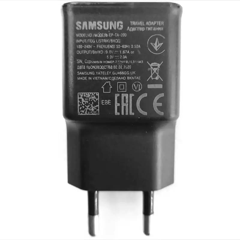 شارژر دیواری فست شارژ سامسونگ مدل +SAMSUNG Galaxy S10 به همراه کابل تبدیل USB-C — تصویر ۳