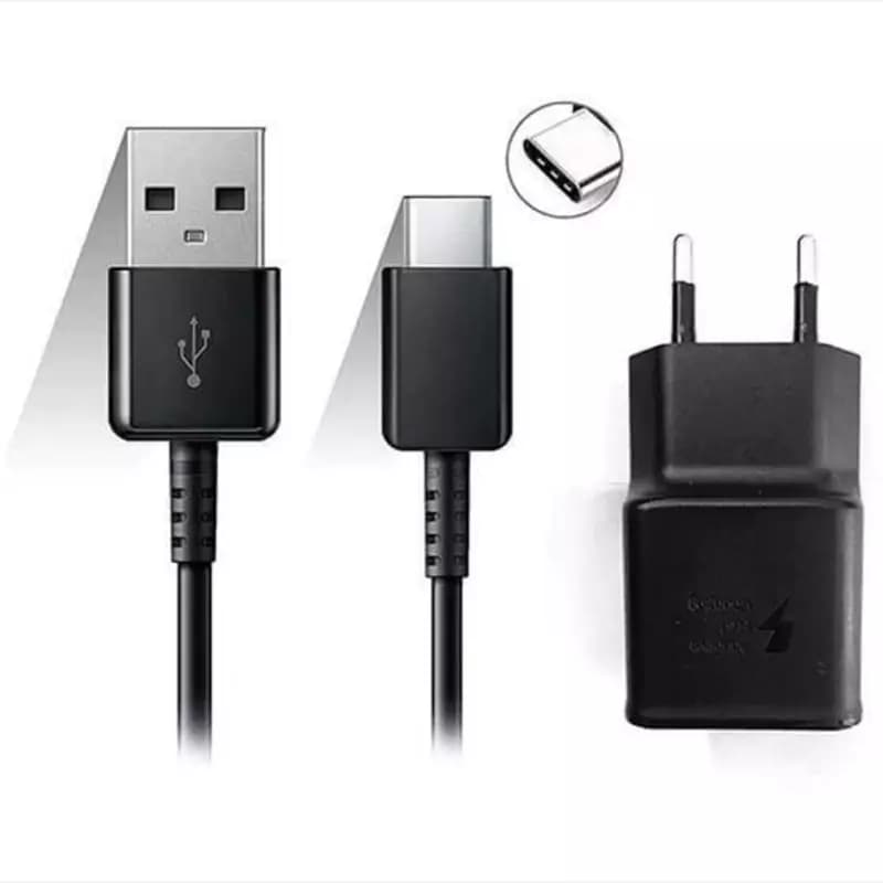 شارژر دیواری فست شارژ سامسونگ مدل +SAMSUNG Galaxy S10 به همراه کابل تبدیل USB-C