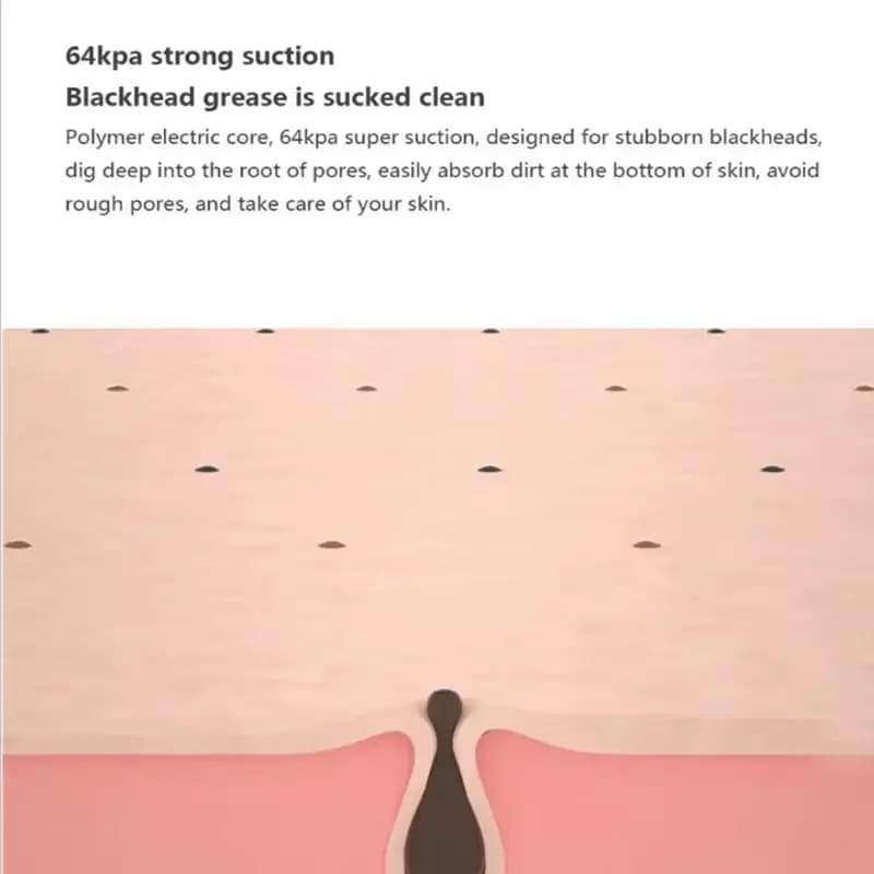 دستگاه میکرودرم خانگی و پاک کننده جوش سرسیاه شیائومی Xiaomi Wellskins WX-HT100 Electric Blackhead Cleaner — تصویر ۶