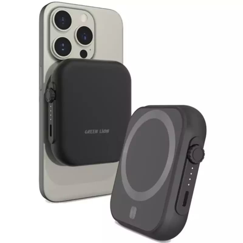 پاوربانک مگ سیف گرین لاین Green lion mag safe trio power bank 5000 mAh PD 20W — تصویر ۴