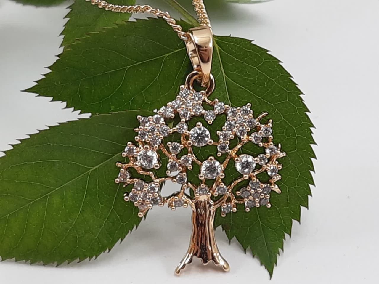 آویز گردنبند زنانه ژوپینگ طرح درخت-مدل Y1236