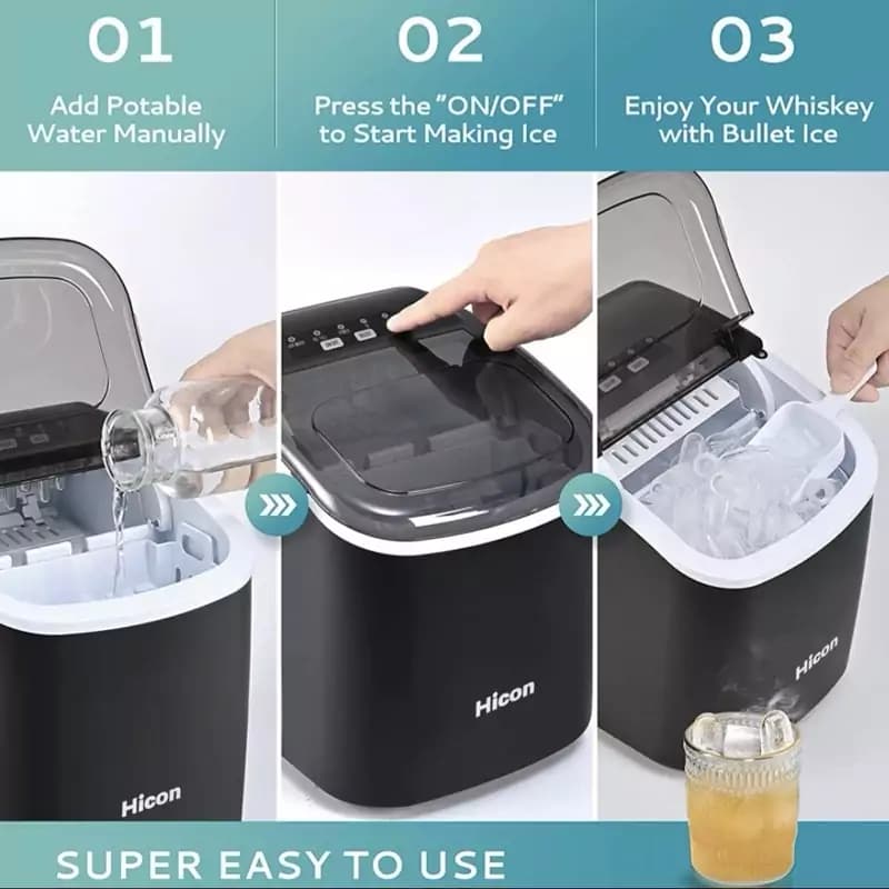 یخ ساز قابل حمل شیائومی Hicon مدل 1.3 لیتری Hicon Portable Automatic Ice Maker HZB-16M — تصویر ۷