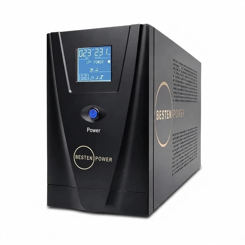 یو پی اس بستن پاور مدل BPO-1000VA-7.5Ah با ظرفیت 1000 ولت آمپر به همراه باتری داخلی – مشکی