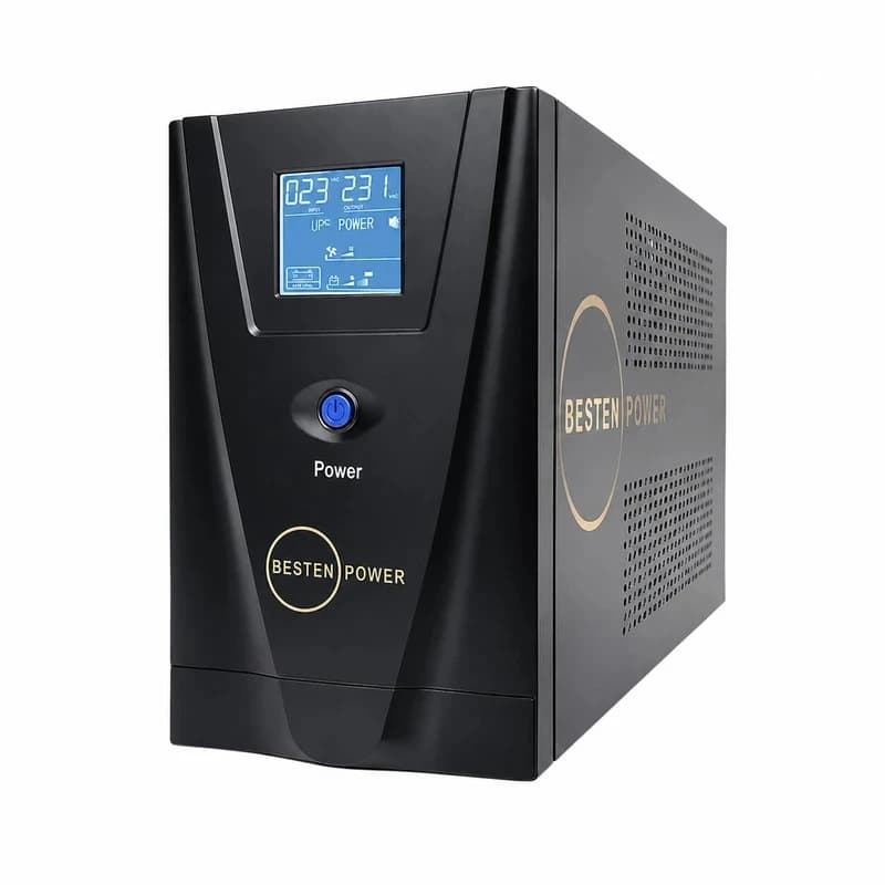 یو پی اس بستن پاور مدل BPO-1200VA-9Ah با ظرفیت 1200 ولت آمپر به همراه باتری داخلی – مشکی