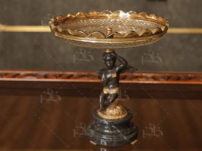 شیرینی خوری کریستال وارداتی مدل فرشته