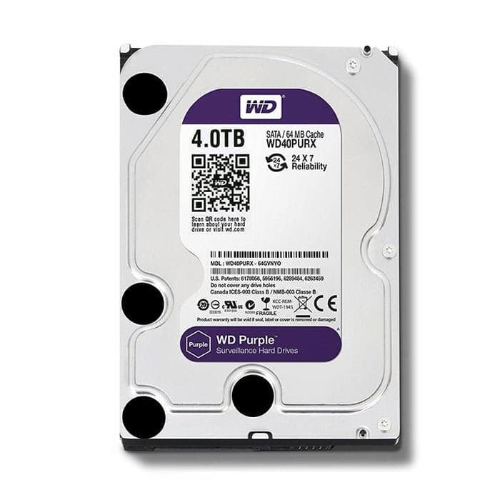 هارد اینترنال 4 ترابایت وسترن دیجیتال بنفش Purple — تصویر ۳
