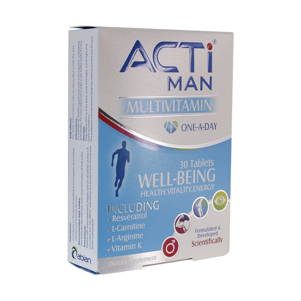 قرص اکتی من ابیان دارو 30 عدد / Abian Daru Acti Man 30 Tabs