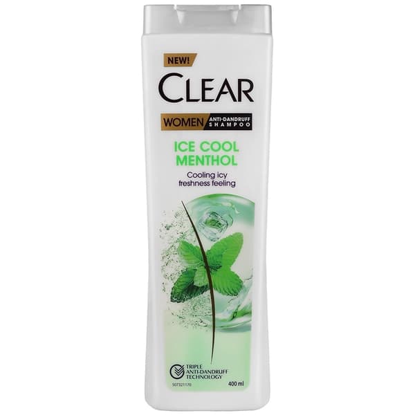 شامپو ضد شوره خنک کننده نعنایی بانوان (400 میلی لیتر) /Anti Dandruff Ice Cool Menthol Shampoo For Women
