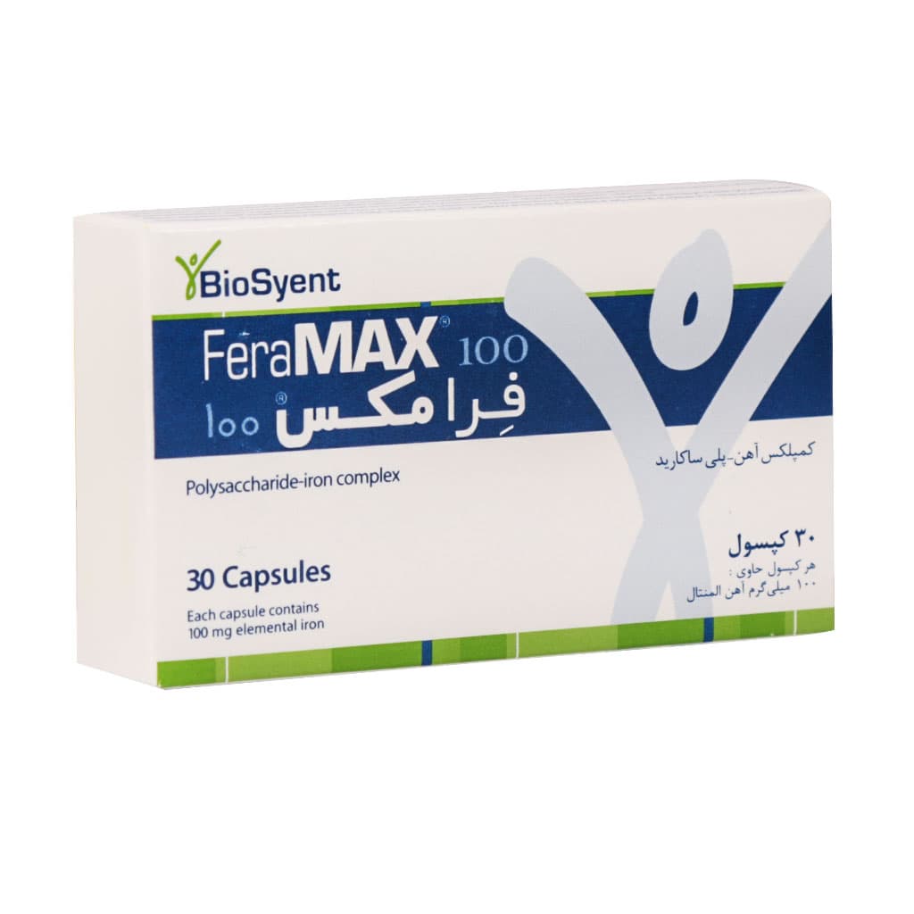 کپسول فرامکس 100 بیوساینت ۳۰ عدد / BioSynet FeraMax 100 30Cap — تصویر ۴