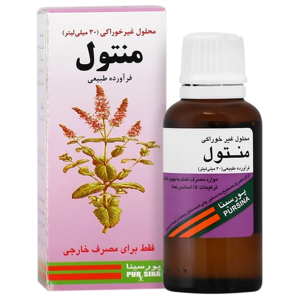 قطره منتول 30 میلی لیتری / Menthol Solution 30 ml