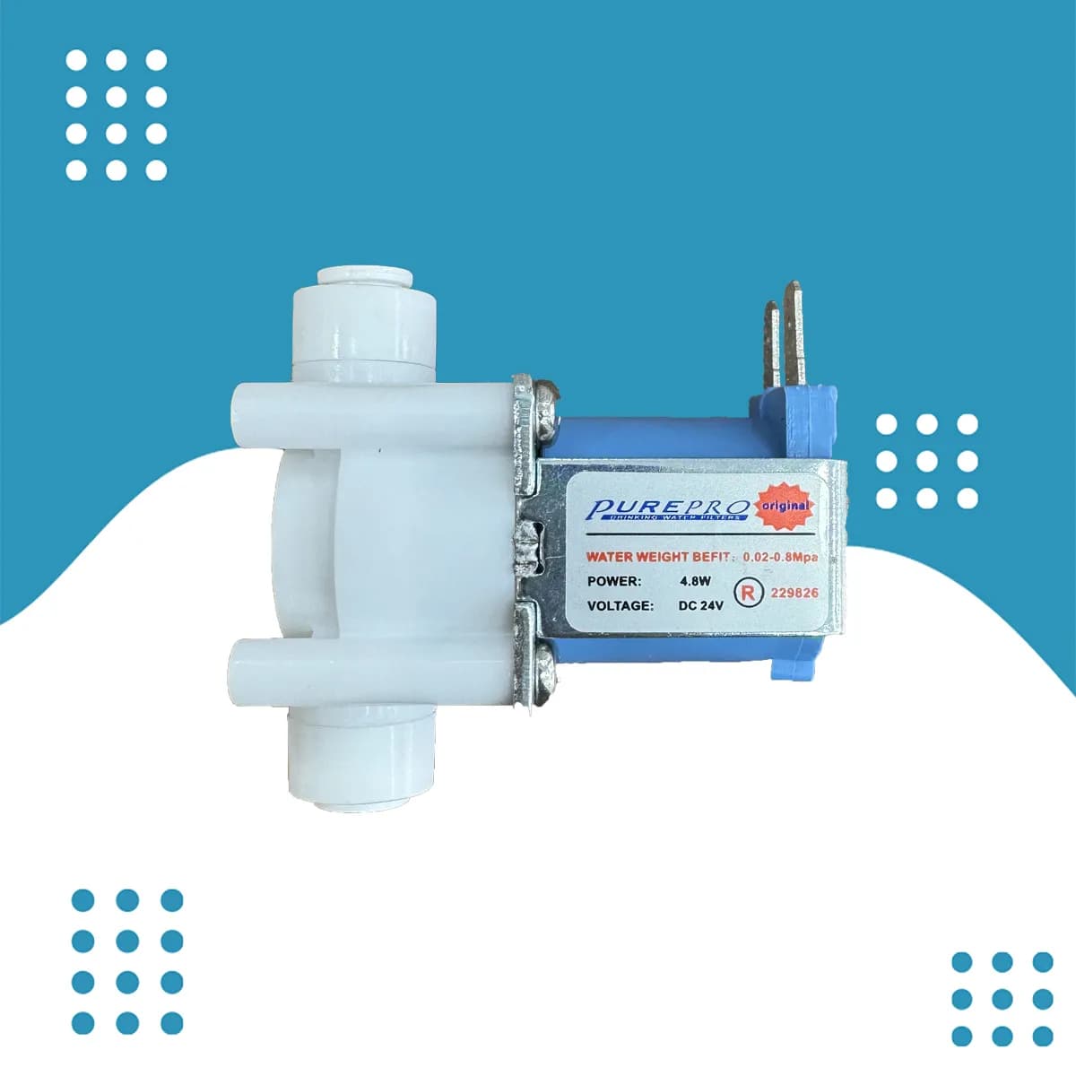 شیر برقی تصفیه آب purepro
