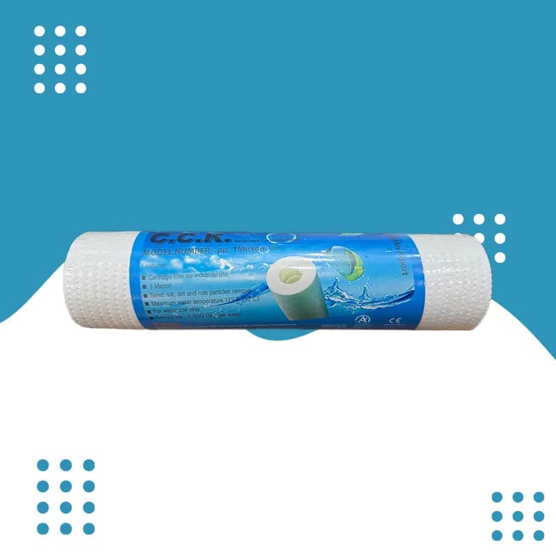 فیلتر شماره ۱ تصفیه آب مدل ۱ میکرون 155 گرم pp