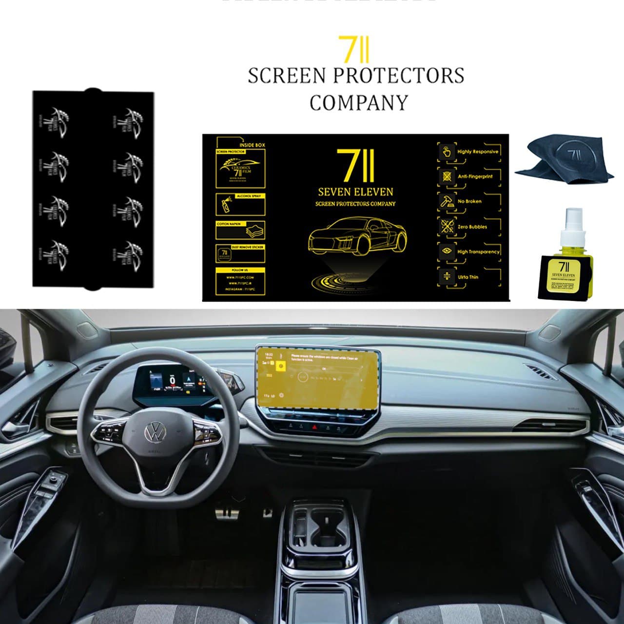 محافظ صفحه نمایش و صفحه کیلومتر فولکس واگن ID4 مدل 2024 | Volkswagen ID4 2024