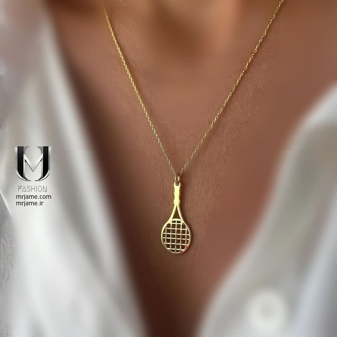 گردنبند راکت تنیس | استیل