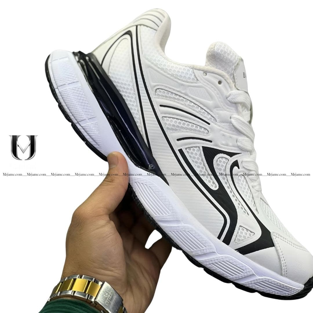 کفش اسنیکرز مردانه سفید مدل Sneakers Med Detalj