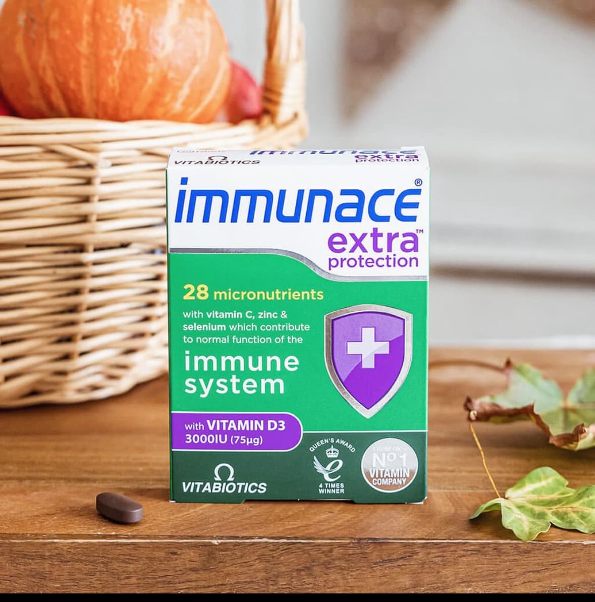 تقویت ایمنی بدن ایمیونس اکسترا ویتابیوتیکس | Vitabiotics Immunace Extra Protection 30 tablets