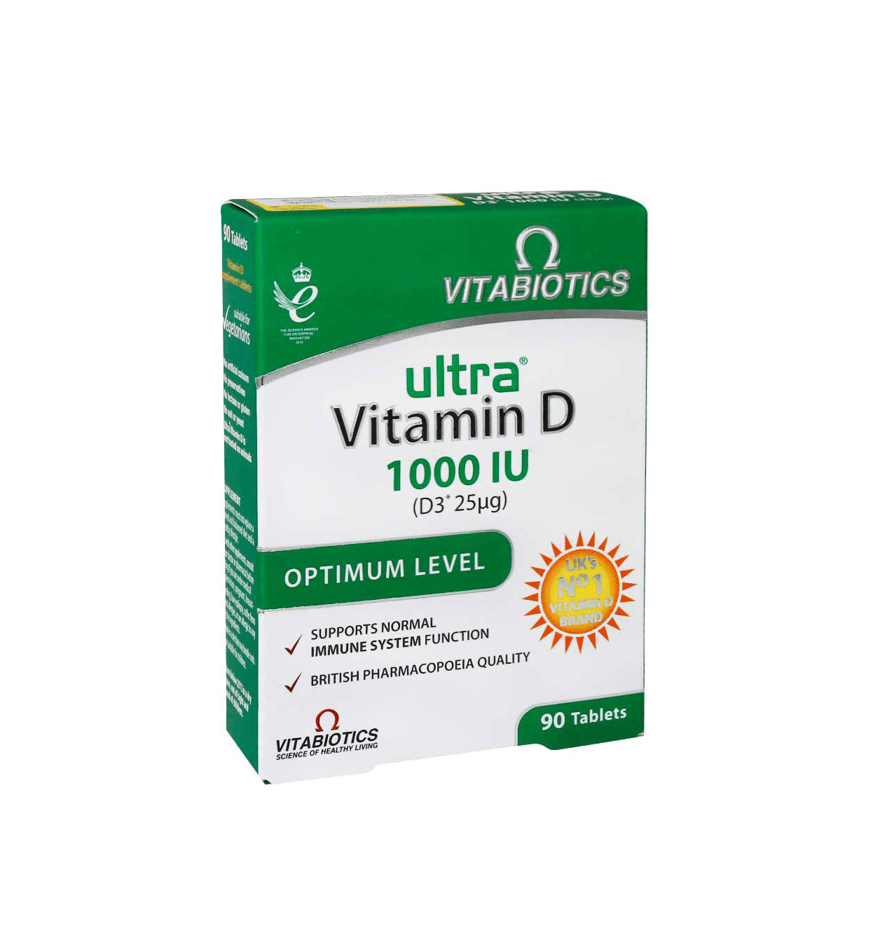 قرص اولترا ویتامین دی 1000 ویتابیوتیکس ۹۰ عددی Vitabiotics Ultra Vitamin D 1000IU