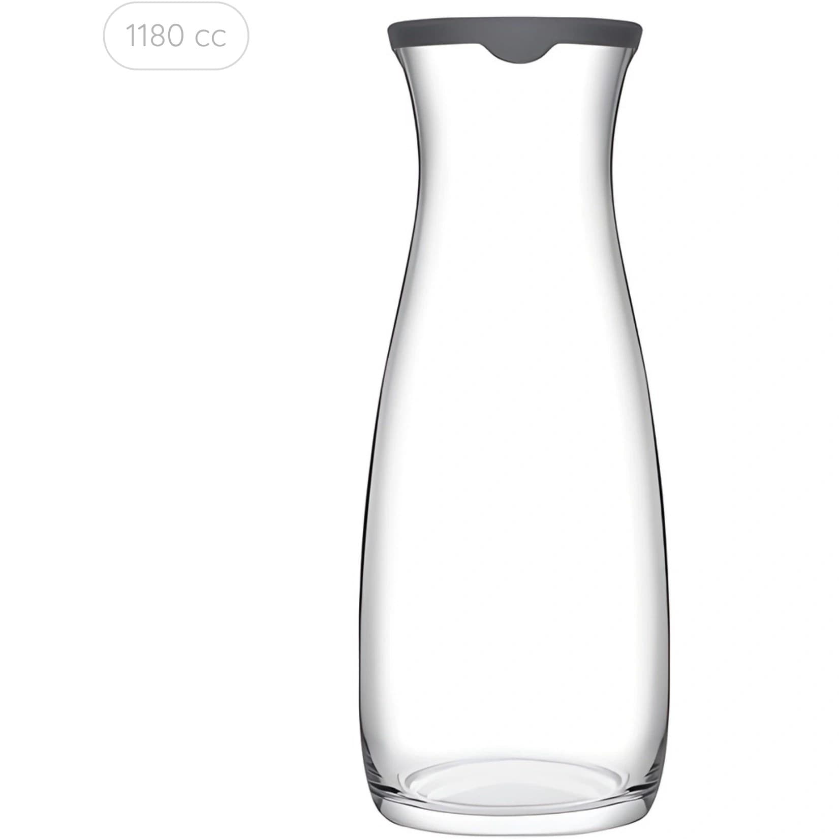بطری شیشه‌ای درب دار طوسی AMPHORA پاشاباغچه
