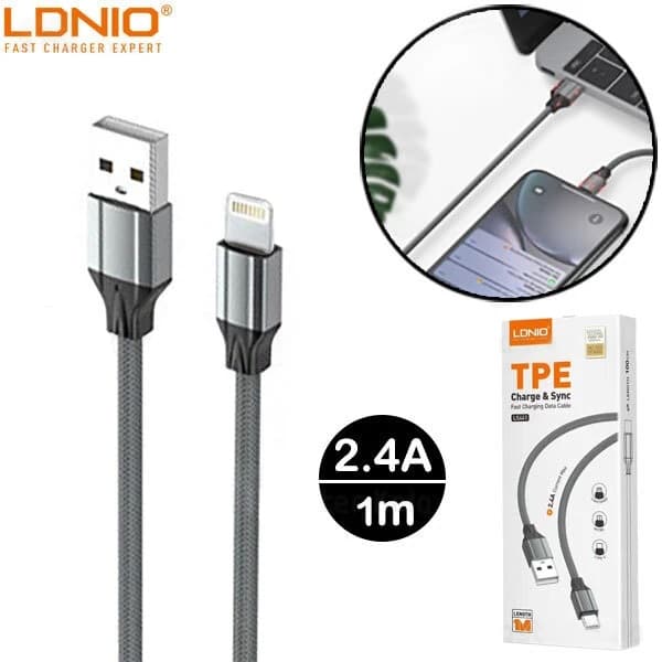 کابل USB به Lightning الدینیو مدل LS441