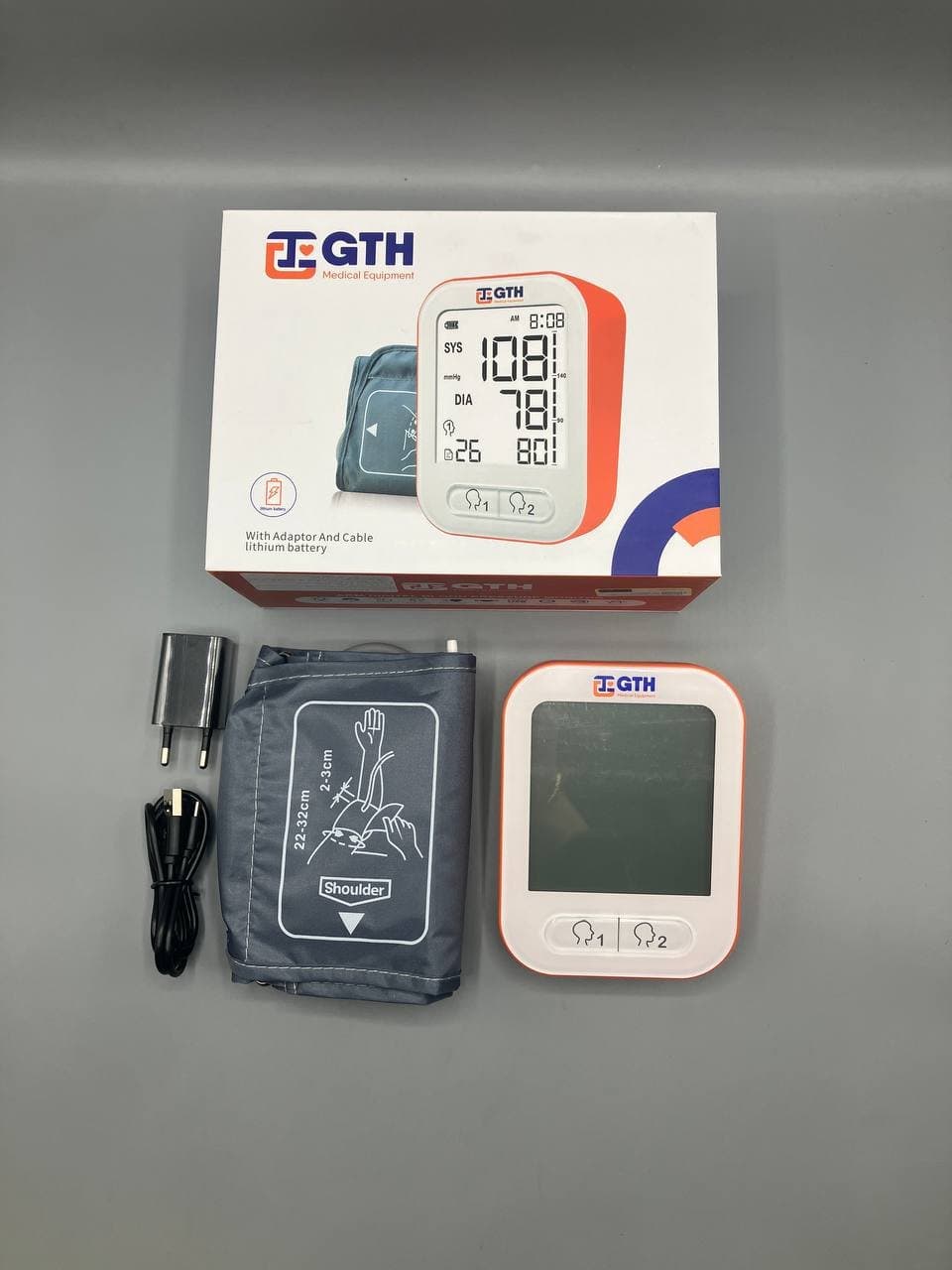 فشارسنج دیجیتال سخنگو GTH مدل 732 شارژی — تصویر ۳