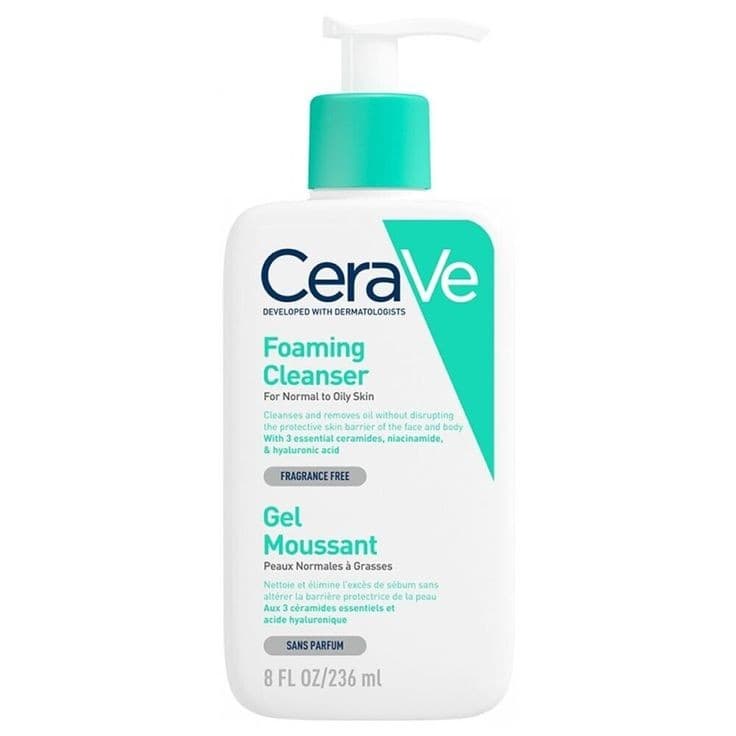 فوم شستشو فومینگ صورت سراوی اصل CeraVe پوست نرمال تا چرب 236 میل