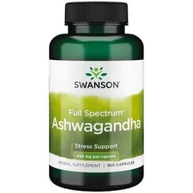 آشواگاندا سوانسون (۱۰۰عددی) فول اسپکتروم 450 میلی گرمSwanson Ashwagandha — تصویر ۴