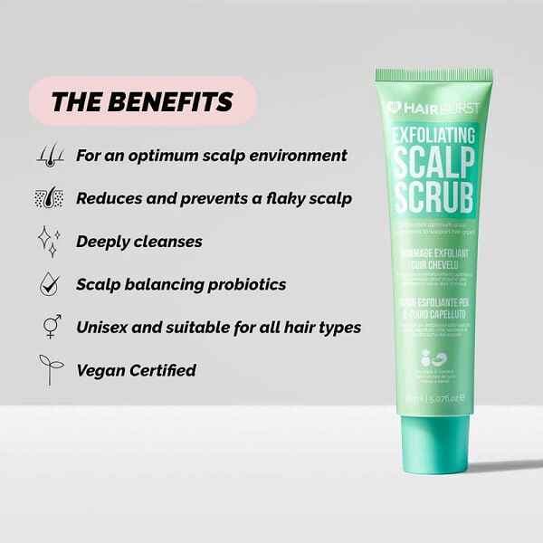 اسکراب کف سر هیربرست HAIRBURST حجم 150 میل | حذف اسکالپ و شوره، قطع ریزش و تقویت رشد مو — تصویر ۴
