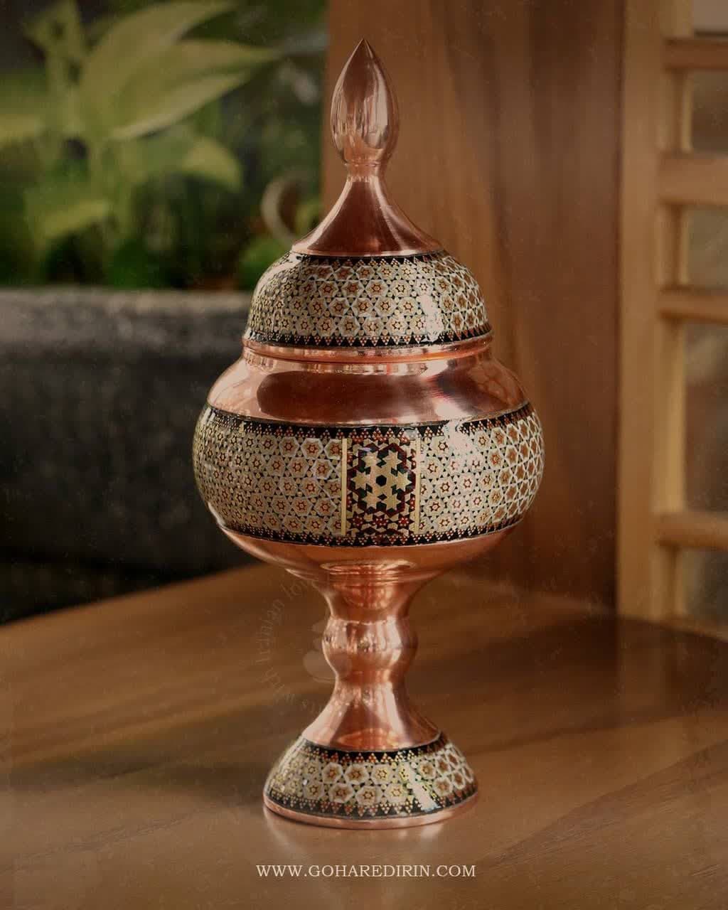 شکلات خوری خاتم کاری -سایز 25