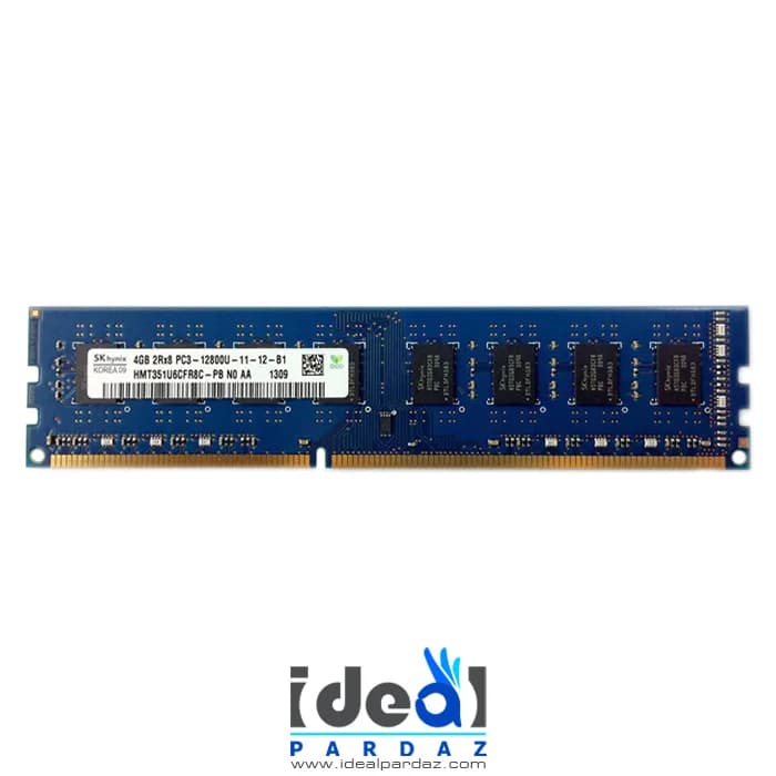 رم دسکتاپ اس کی هاینیکس 4 گیگابایت RAM PC SK-hynix DDR3 1600 4GB (یک طرف چیپ)