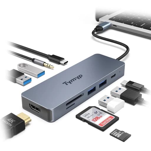 هاب 10 پورت USB-C مدل Tymyp HB025