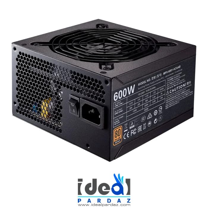 پاور 600 وات کولر مستر POWER COOLER MASTER MWE 600W BRONZE V2