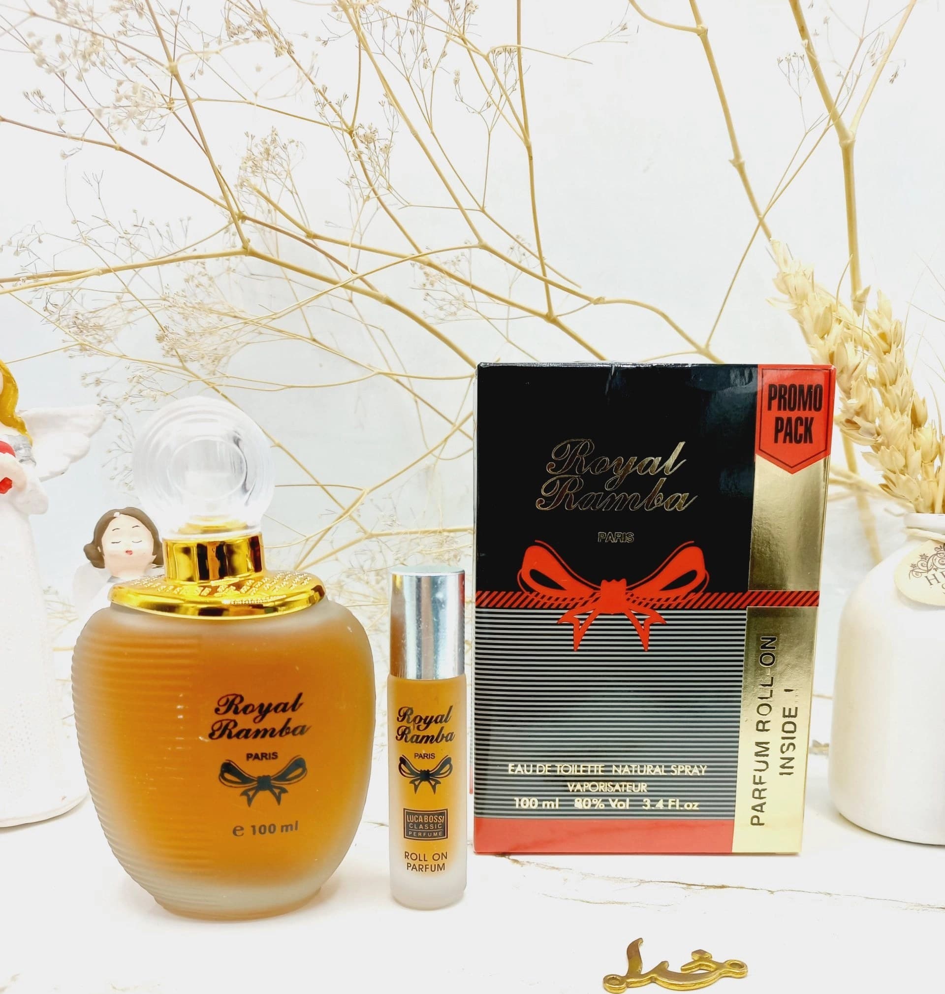 ادکلن 100 میل رویال رامبا به همراه عطر روغنی جیبی غلطکیRoyal Ramba