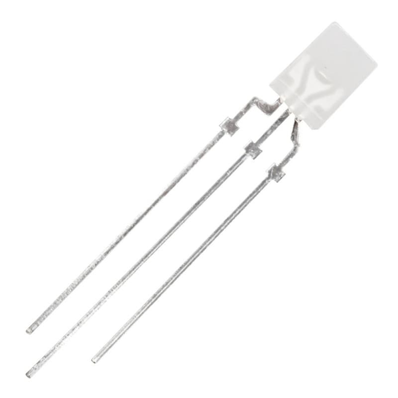 LED تخت مات رنگ سفید 2x5mm آند مشترک بسته 500 تایی