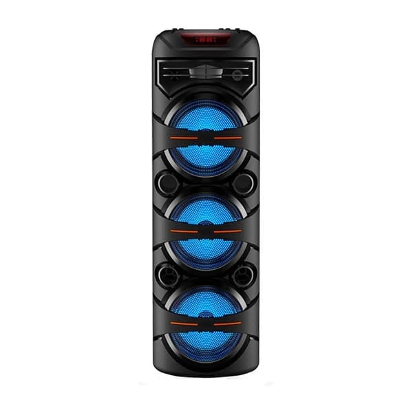 اسپیکر بلوتوثی قابل‌حمل مدل ZQS-8302 با باتری 4500 میلی‌آمپر ساعت، اتصال بلوتوث و دانگل USB، مجهز به میکروفون، بدنه مقاوم پلاستیکی و وزن سبک 150 گرم — تصویر ۷