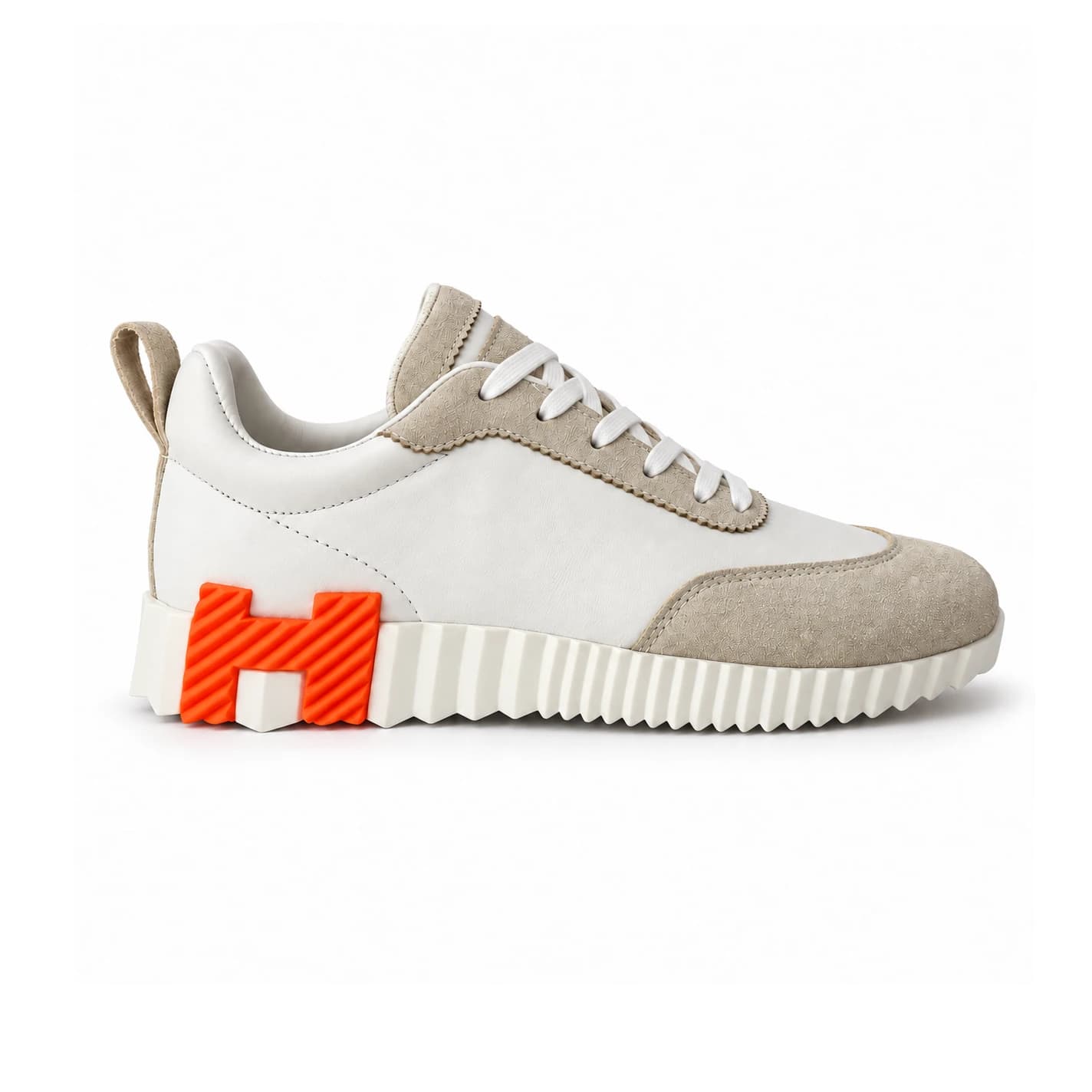کتونی هرمس سفیدطوسی کد 2354 / HERMES SNEAKERS — تصویر ۳