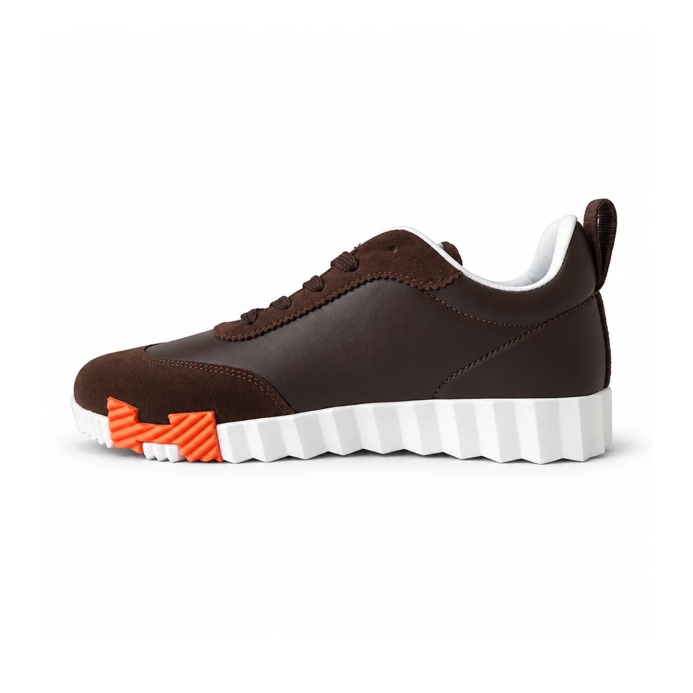 کتونی هرمس قهوه‌ای کد 2354 / HERMES SNEAKERS — تصویر ۴