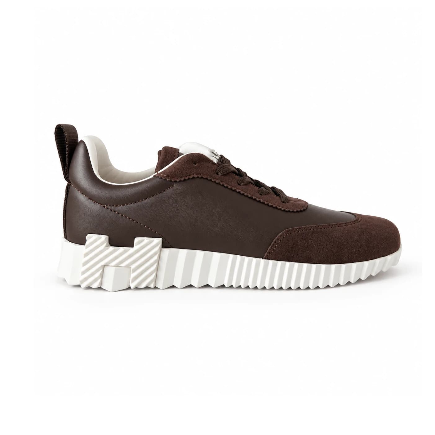 کتونی هرمس قهوه‌ای کد 2354 / HERMES SNEAKERS — تصویر ۳