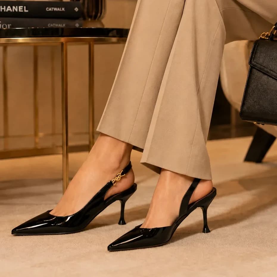 پاشنه بلند طرح YSL مدل یونای کد B5712