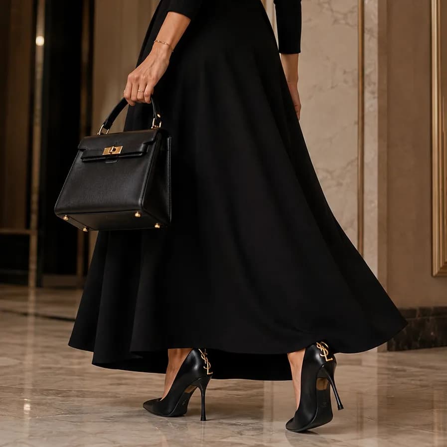 پاشنه بلند YSL مشکی کد B6627