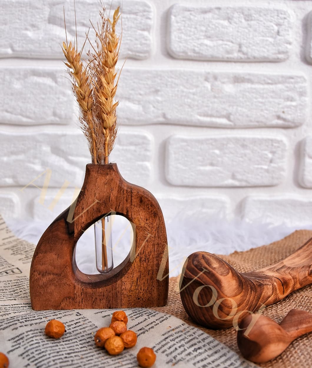 گلدان چوبی مینیمال کد 05