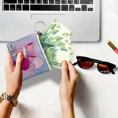 کیف پول فیوری مدل روباه طرح کیوت کد 2273 — تصویر ۵