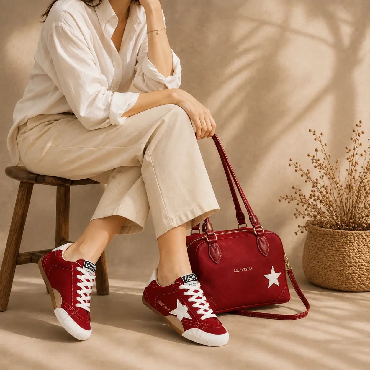 کتونی گلدن گوس زنانه مدل Super-Star کد 2475