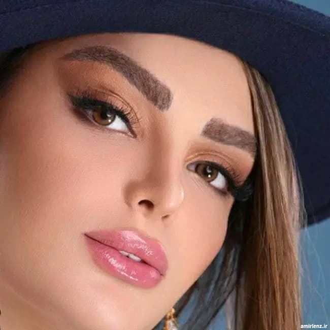 لنز مینی آوا لایت براون قهوه ای عسلی دور دار