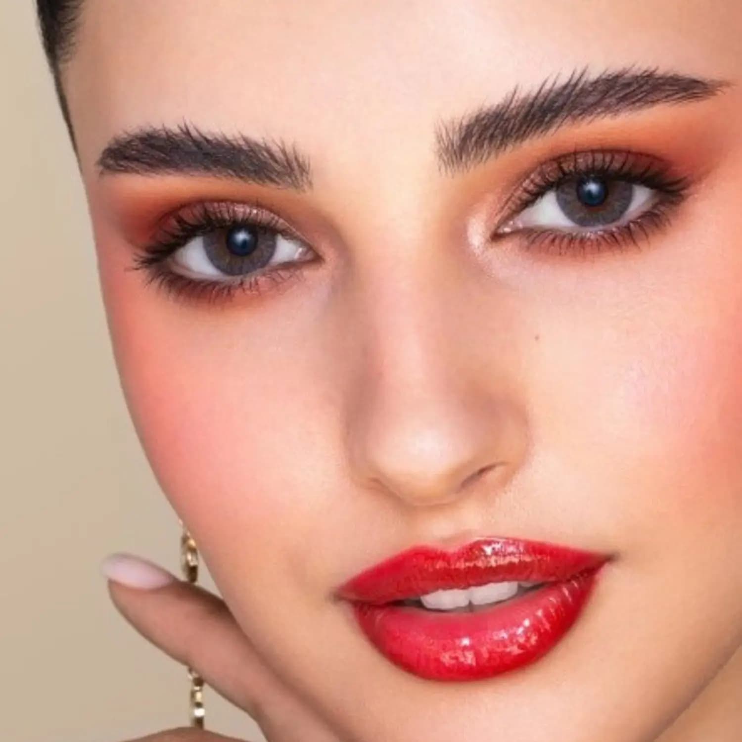 لنز دهب گرییش طوسی بدون دور